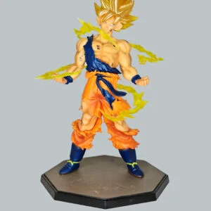 Front view of super saiyan goku figurine