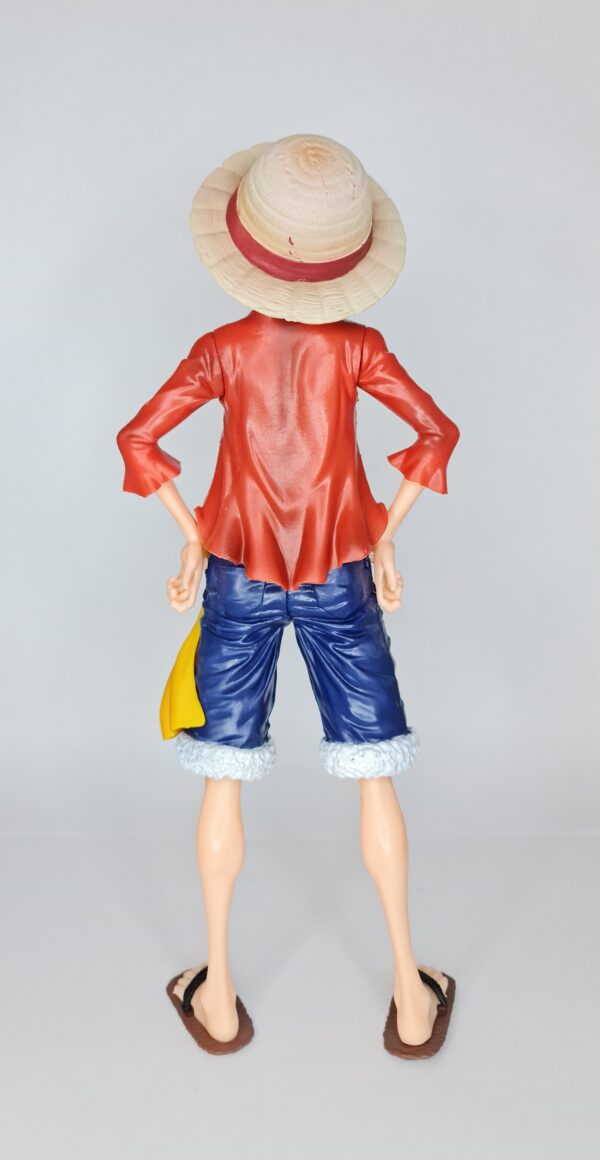 figurine of Luffy from One Piece, back view