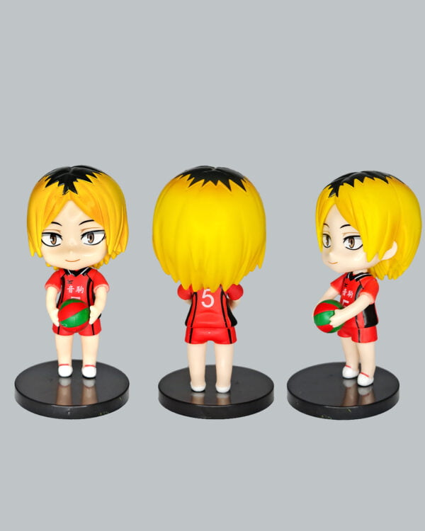 Different views of figurine of Kenma from Haikyuu