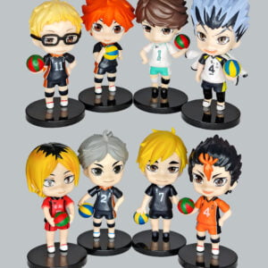 Set of 8 Haikyuu figures