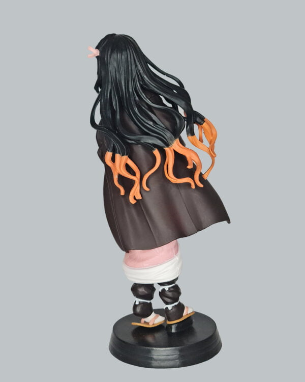 figurine of nezuko from Demon Slayer, back view