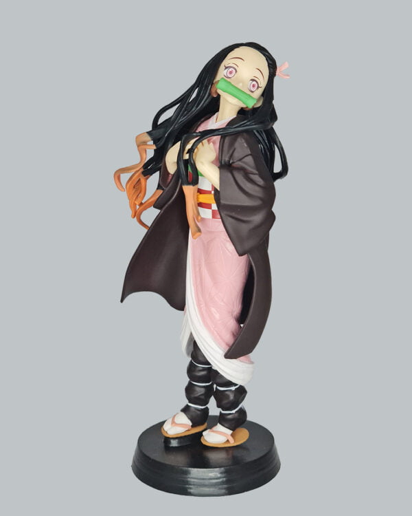 figurine of nezuko from Demon Slayer, side view